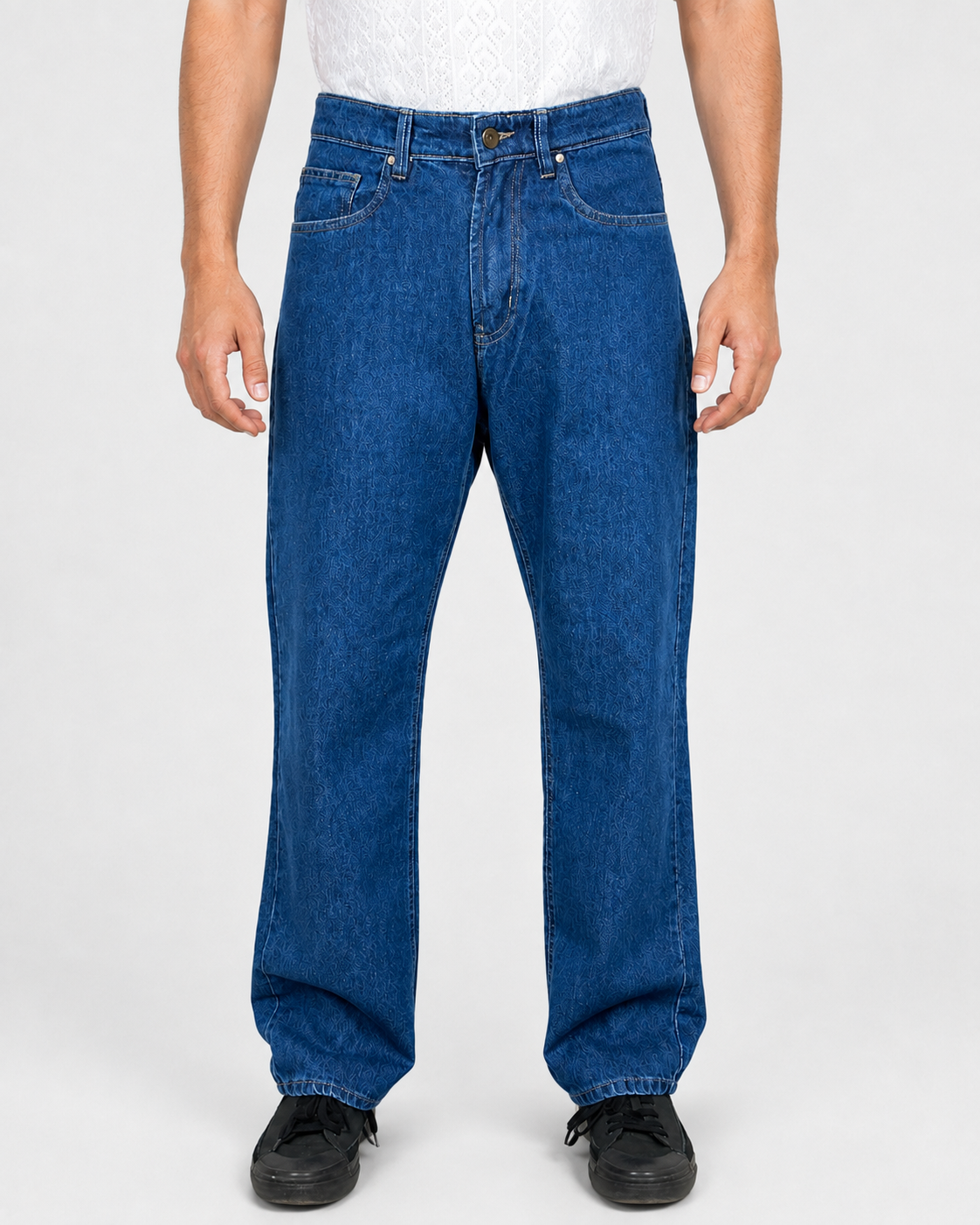 Royal Blue Baggy Jeans