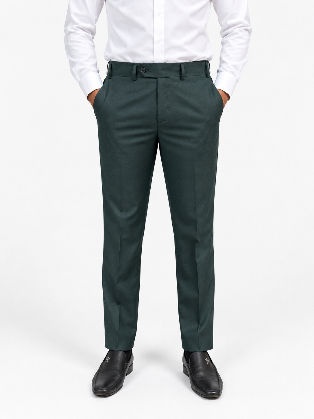 Dark Green Active Waist Pants