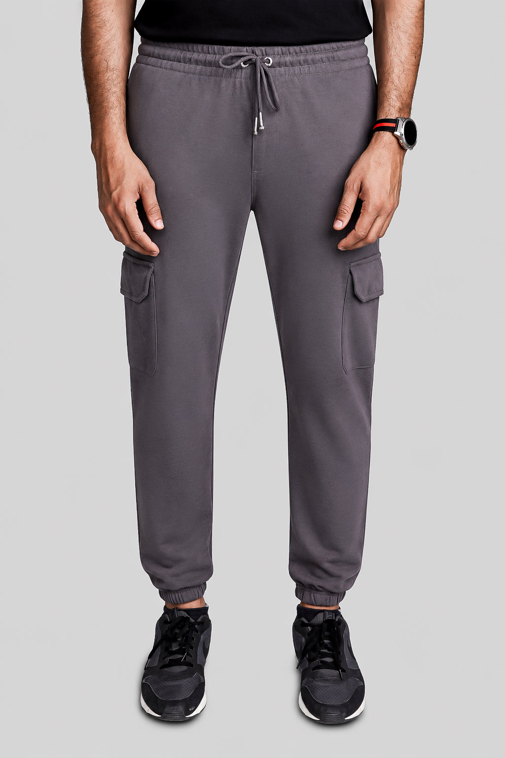 Ash Grey Terry Pocket Trousers