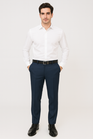 Navy Blue Active Waist Pants