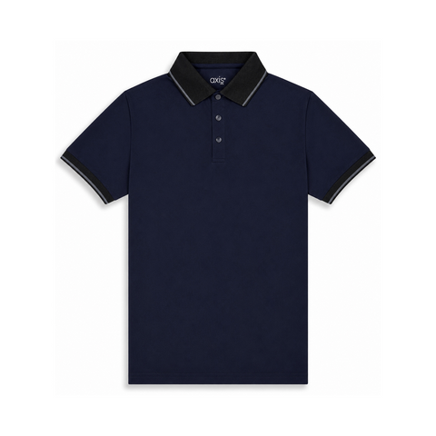 Navy Blue Cool Dry Fit Polo T-Shirt